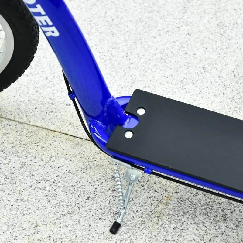 Aosom Scooter for 6 Year Old Youth Kick Scooter Adjustable Handlebar Teens Ride On Toy For 5+ w/ Front and Rear Dual Brakes Inflatable Wheels