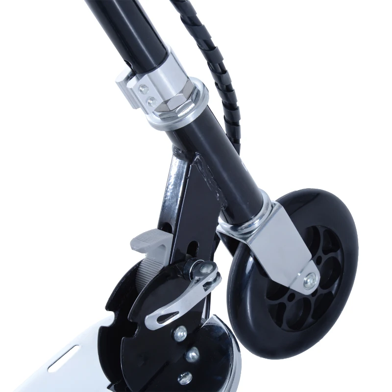 Aosom Black High-Powered 120W Motorized Kids Folding Electric Scooter