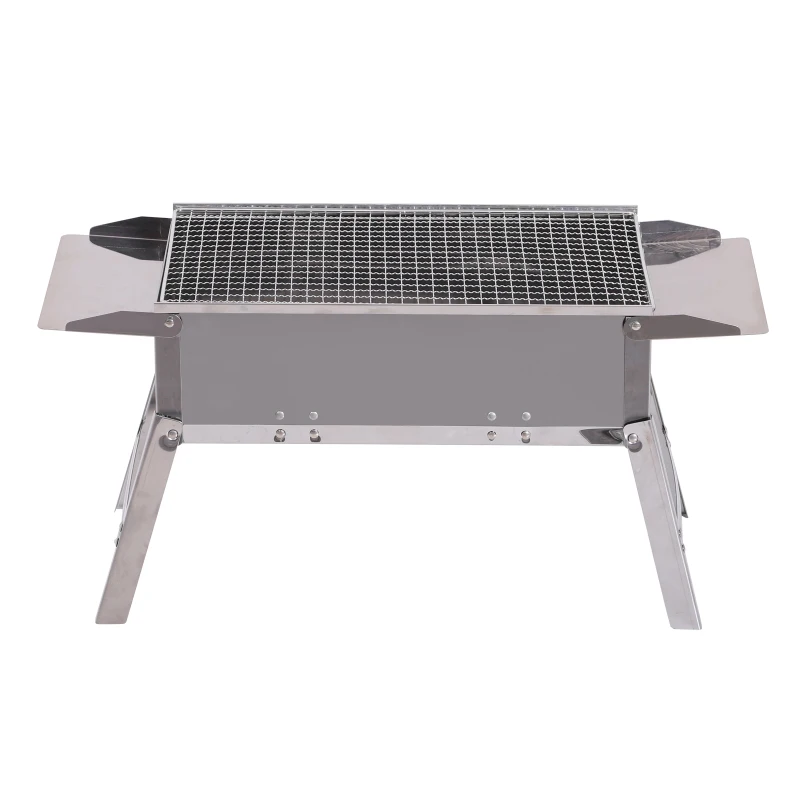 Outsunny Stainless Steel BBQ Charcoal Tabletop Grill