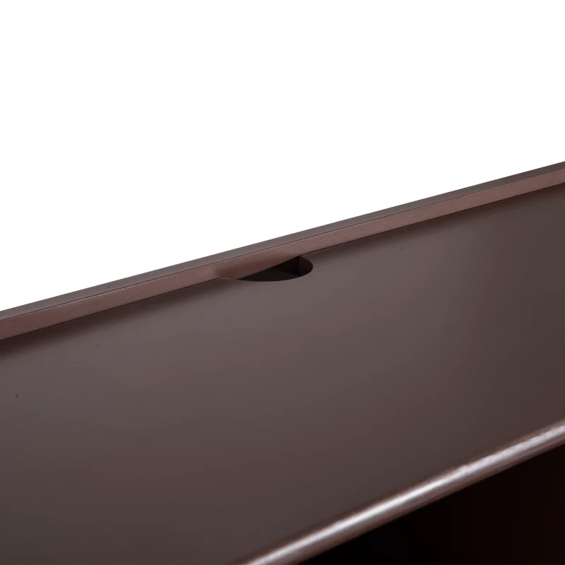 HomCom 48" Wall Mounted Floating Media Console - Brown