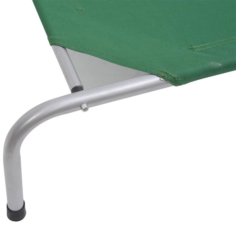 Pawhut 51" x 31" Elevated Portable Camping Pet Cot Dog Bed - Green