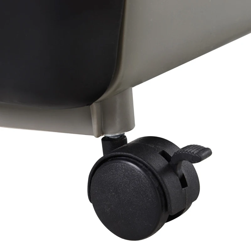 PawHut 43"H Ferret House Habitat Small Animal Hutch - Black and White