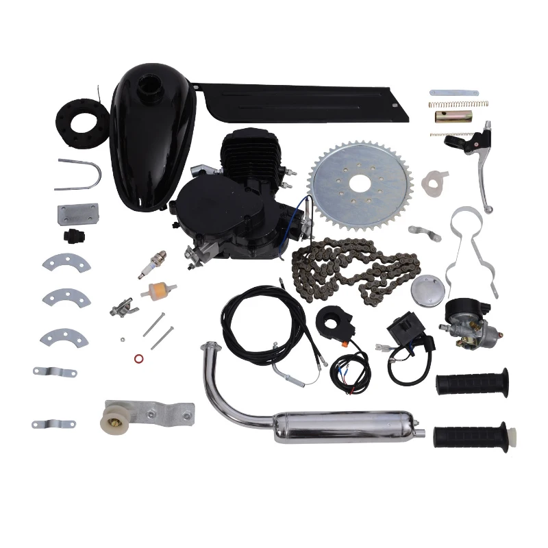 Aosom 80cc 2 Stroke Gas Engine Motor Kit for 26” or 28” Bicycle - Black