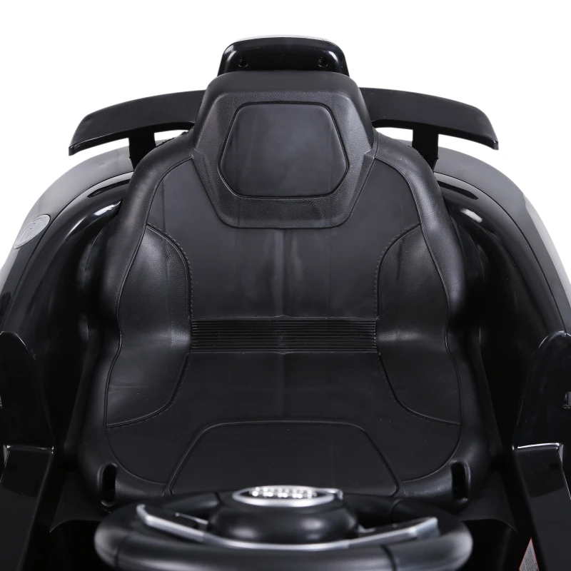 Open Box Aosom 6V Audi TT RS Kids Electric Sports Car Ride On Toy One Seat with Remote Control - Black