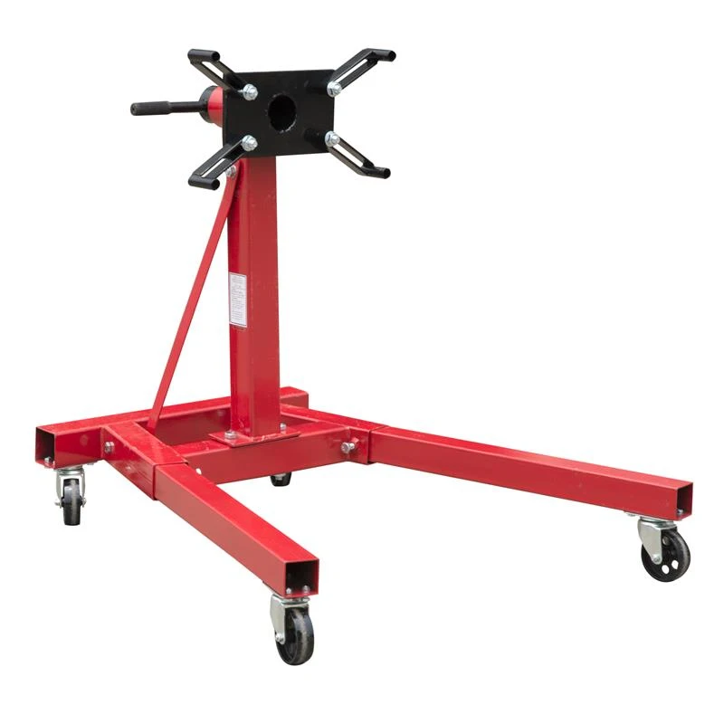 HomCom 2000 lb Engine Stand w/ Rotating Head - Red