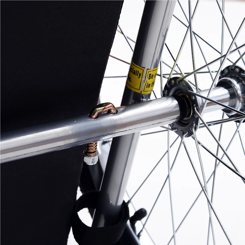 Open Box Aosom Elite Pet Dog Bike Trailer and Stroller with Type 'A' Hitch and Leash Hook - Red / Black