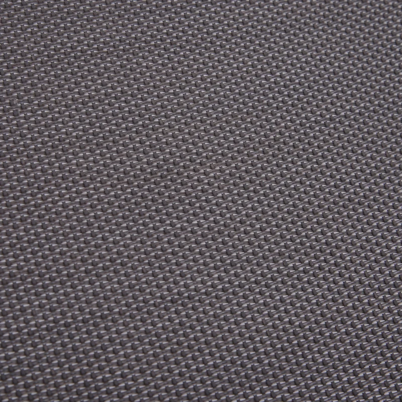 Outsunny Steel Mesh Adjustable Portable Folding Outdoor Chaise Lounge Chair - Grey