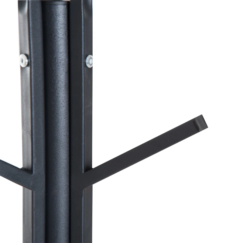 HOMCOM 71" Metal Freestanding Modern Tree Branch Coat Rack - Black