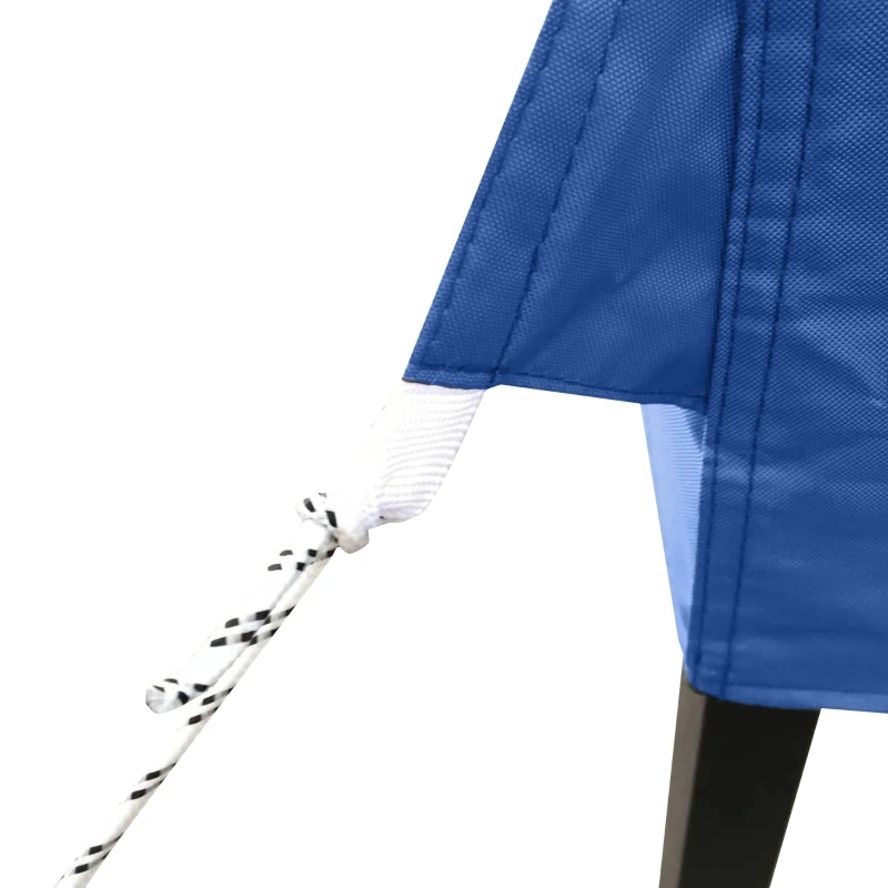 Outsunny 10' x 20' Pop Up Canopy Tent, Instant Sun Shelter, Tents for Parties, Height Adjustable, with Wheeled Carry Bag, for Outdoor, Garden, Patio, Dark Blue