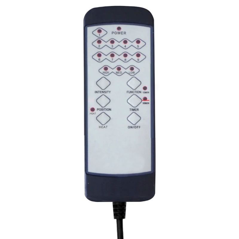 Vinsetto Adjustable Reclining Heating Massage Office Chair Linen Fabric - Grey