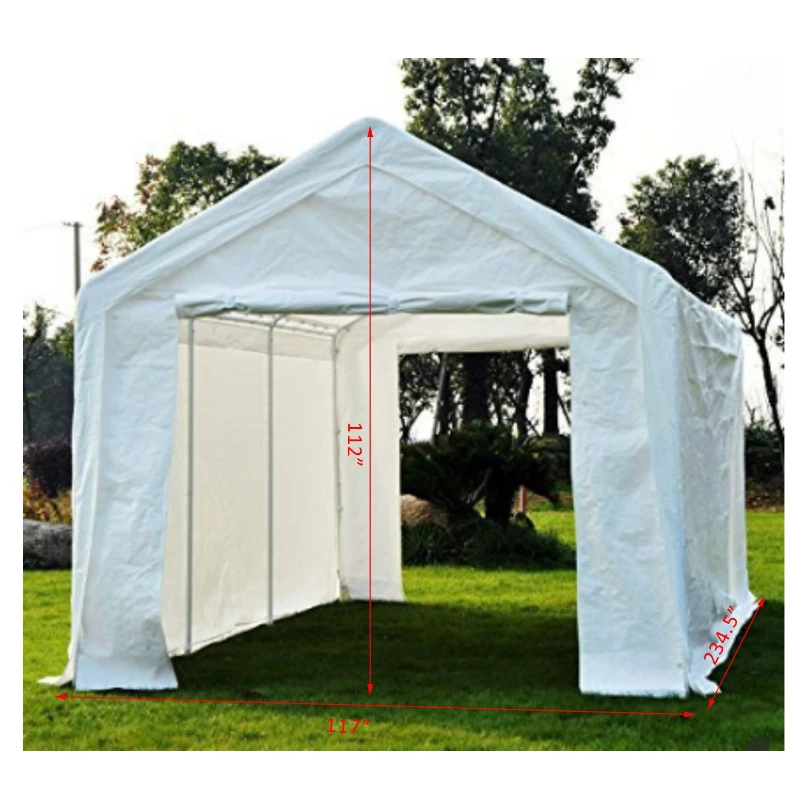 Outsunny 10' x 20' Multi-Purpose Convertible Carport / Event Canopy Tent - White