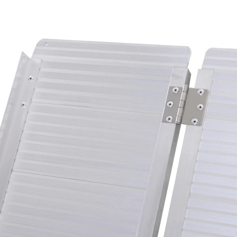 HOMCOM 3FT Aluminum Foldable Wheelchair Ramp Scooter Mobility w/ Carry Handle