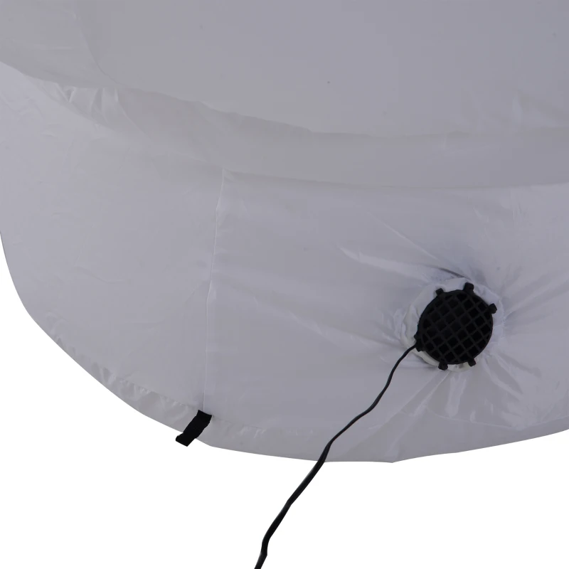 HomCom 4' LED Outdoor Halloween Inflatable Decoration - Day of the Dead Sugar Skull