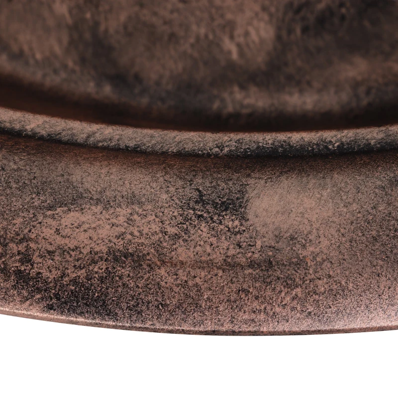 Outsunny Outdoor Copper Color Large Fire Pit w/ Durable Construction for Patio/Backyard