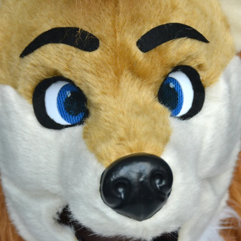 HomCom Cartoon Fox Costume Mouth Mover Hood