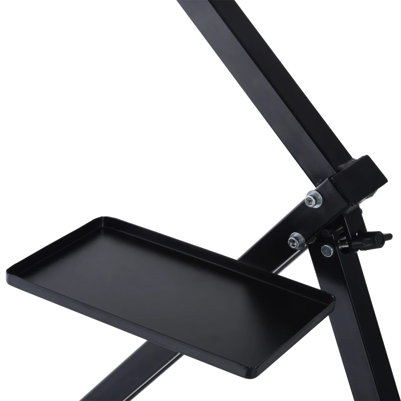 Aosom 47" Portable Folding Bike Repair Work Stand Rack - Black