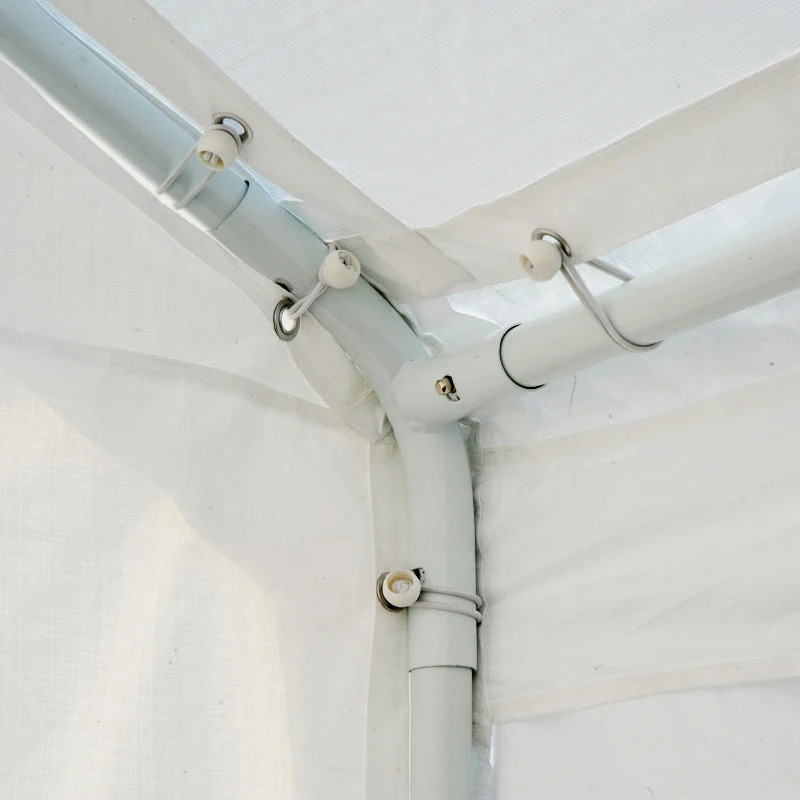 Outsunny 10' x 20' Multi-Purpose Convertible Carport / Event Canopy Tent - White