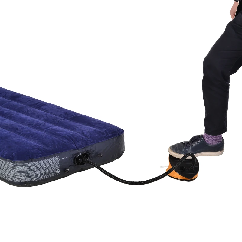 Open Box Outsunny Portable Camping Cot Tent with Air Mattress, Sleeping Bag, and Pillow