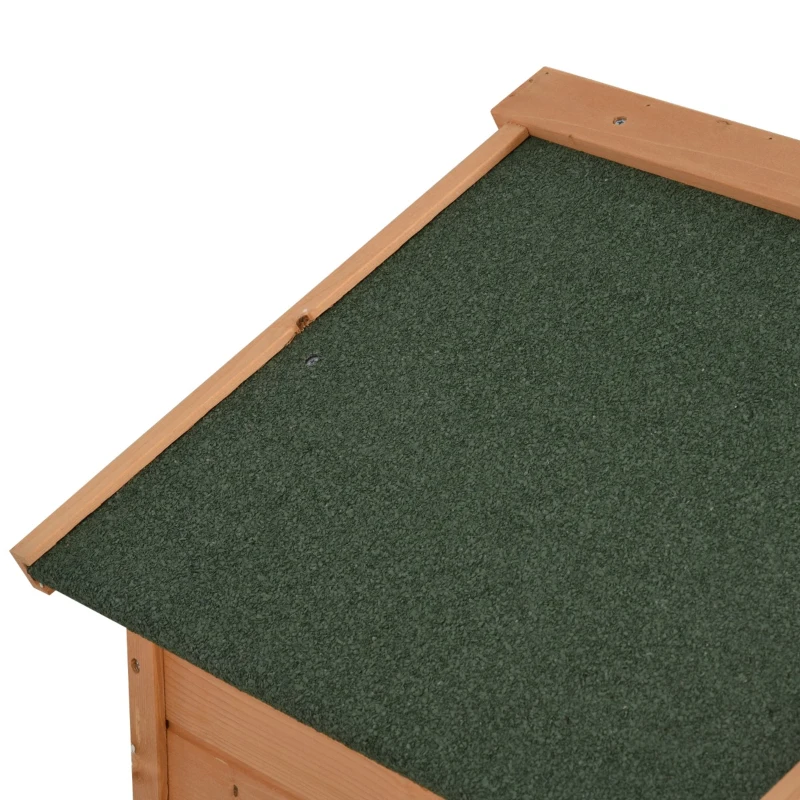 PawHut 53" Wooden Rabbit Hutch Chicken Coop Small Pet House Cages