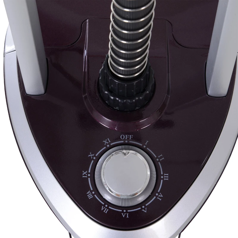 HOMCOM Fabric Garment Steamer for Clothes  Hanging Full Size  2.8 Liter  1350W  2 Power Settings  Dark Red