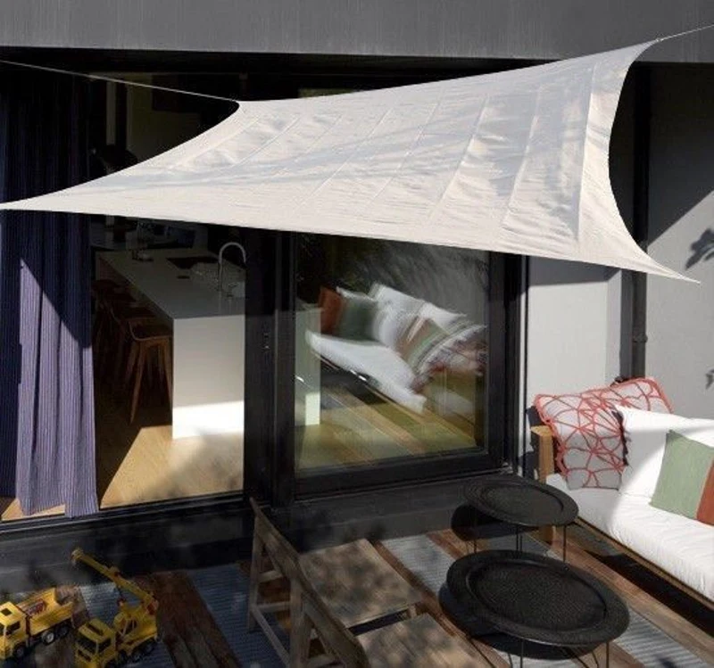 Outsunny Sun Shade Sail - UV Block Canopy for Outdoor Patio, Garden - Triangle, Square, Rectangle Options