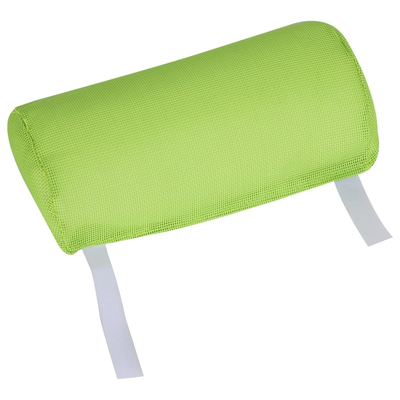 Outsunny Mesh Reclining Lounge Chair, Green - Lightweight & Portable Outdoor Recliner for Patio Relaxation