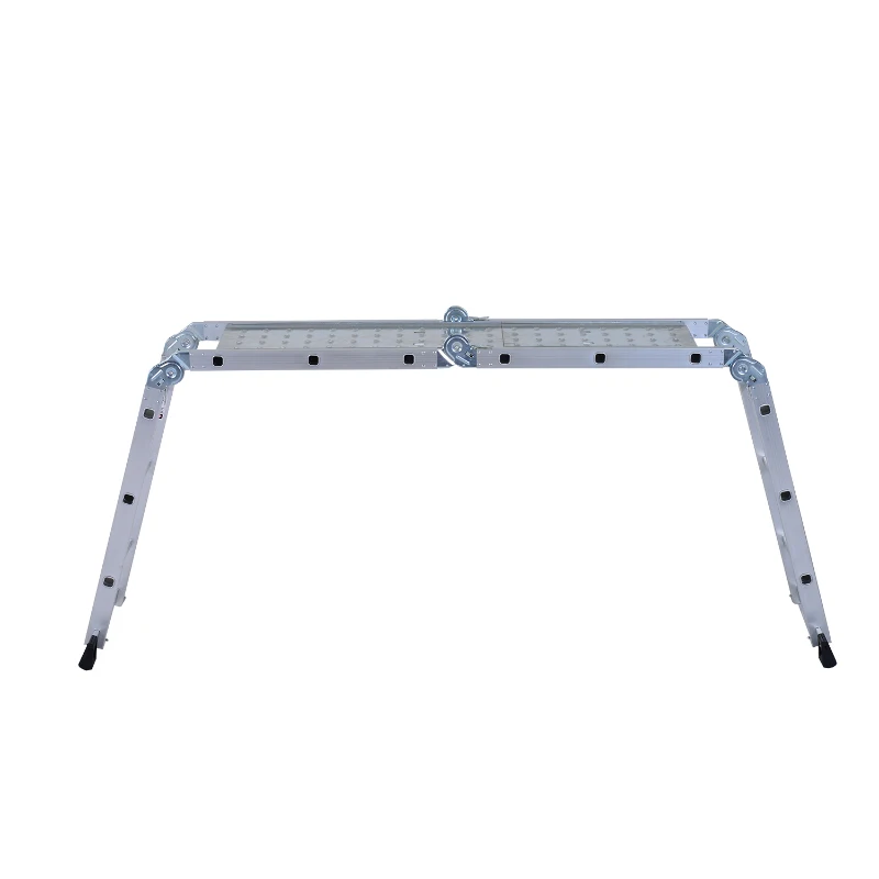 HomCom 12' Multi-Purpose Folding Scaffold Step Ladder