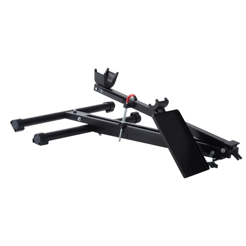 Aosom 47" Portable Folding Bike Repair Work Stand Rack - Black