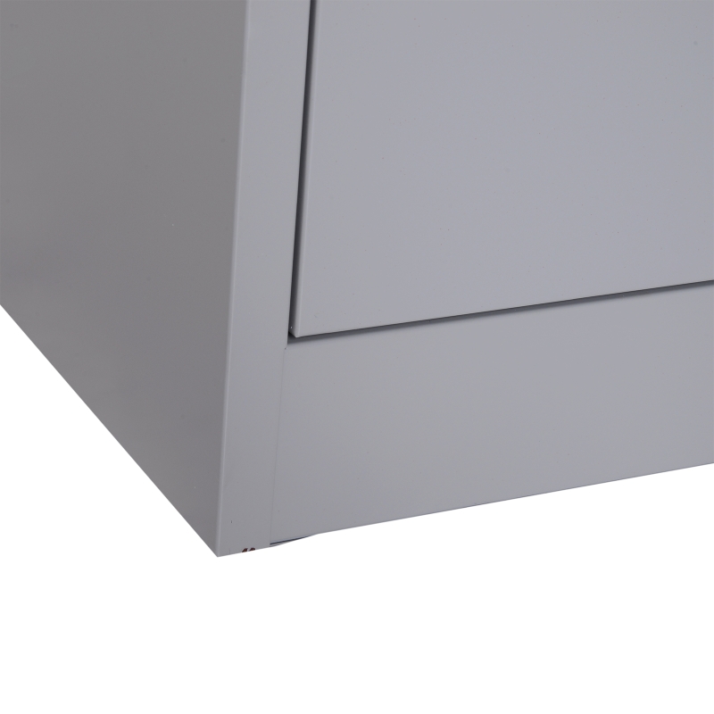 Vinsetto Metal 4 Drawer Vertical Locking Filing Cabinet - Grey