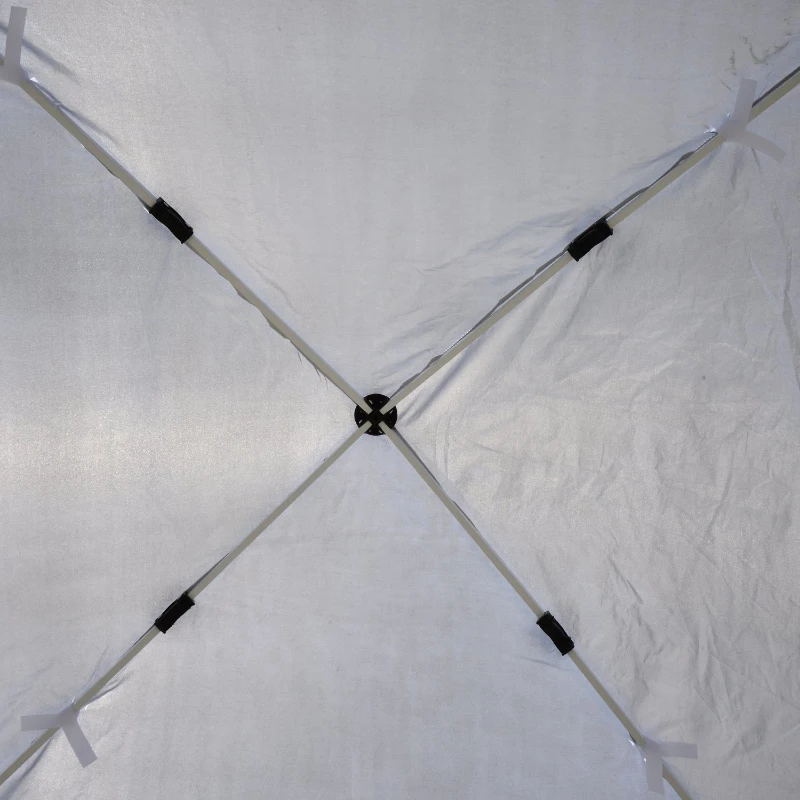 Outsunny 10' x 10' Easy Set Pop Up Canopy Tent Cover with Slanted Legs and Carrying Bag - White