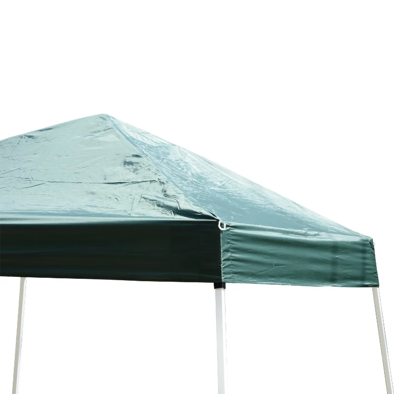 Outsunny 8'x 8' Foldable Outdoor Canopy Pop Up Event Tent with Slanted Legs - Green