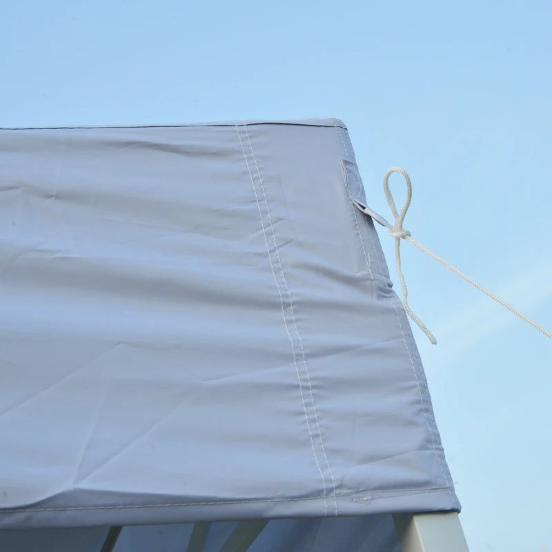 Outsunny 29' x 10' Pop Up Canopy Party Wedding Event Tent with Carrying Case - White