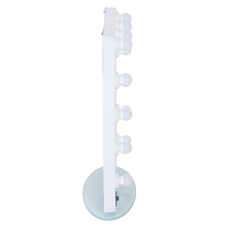 HomCom LED Lighted Make-Up Vanity Mirror - White