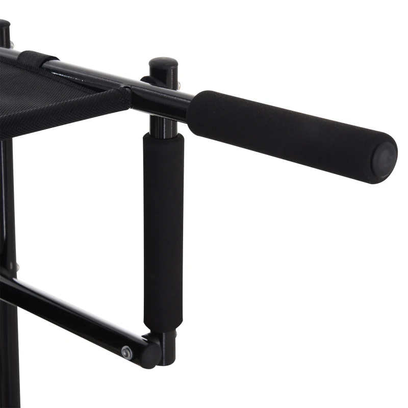 PawHut 30" 4-Step Metal Frame Oxford Fabric Folding Portable Pet Stairs for Dogs