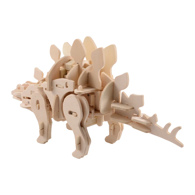 Qaba Robotic 3D Wooden Dinosaur Puzzle - Stegosaurus