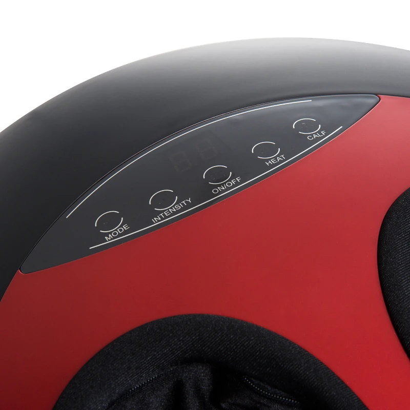 HomCom Multi Function Relaxing Kneading Heated Shiatsu Calf Foot Massager - Red