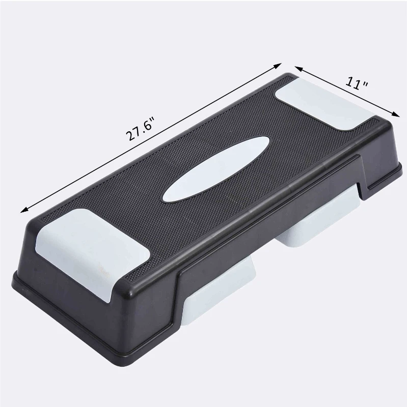 Soozier 28" Aerobic Step Fitness Platform - Adjustable 5" - 7" - 9"