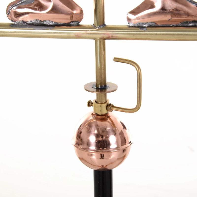 Outsunny Accent Rooster Weather Vane Pure Copper w/ Roof Mount Décor