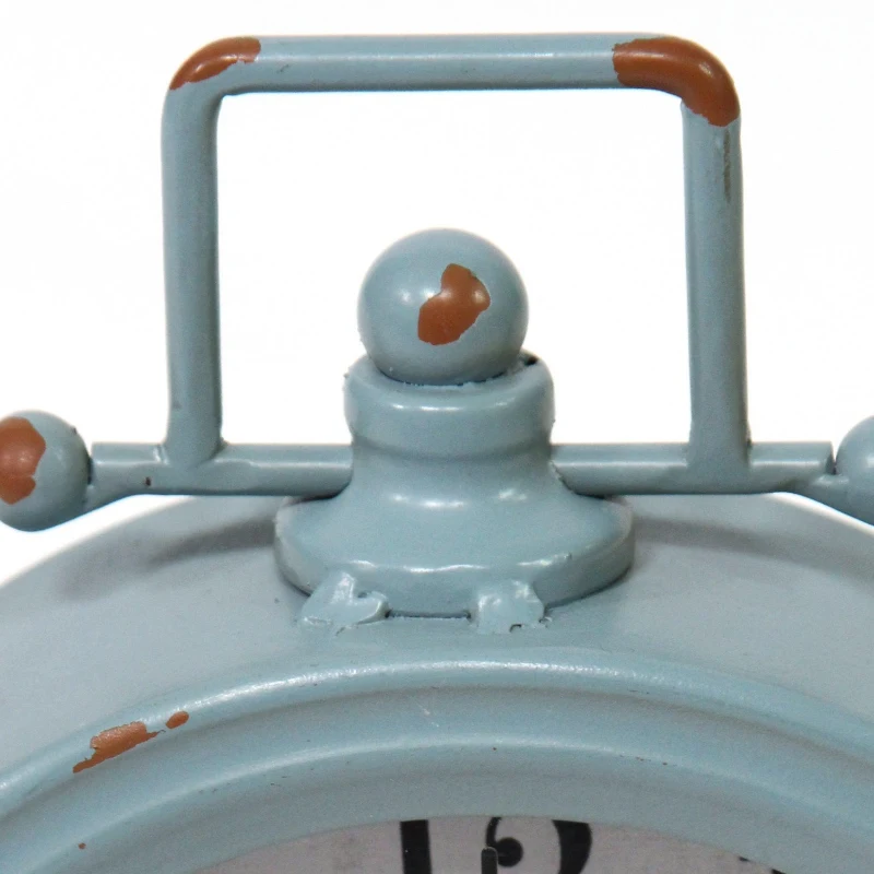 Stratton Dorothy Vintage Blue Metal Table Clock