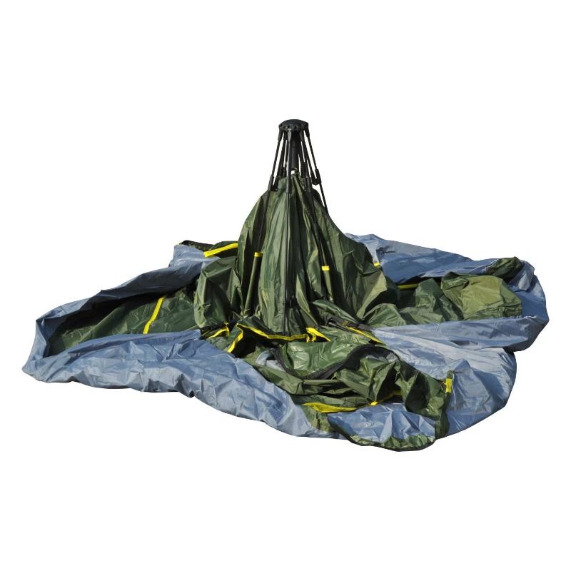 Outsunny Lightweight Pop-Up 3-Season Camping Hiking 2 Person Tent And Rainfly Shelter - Green