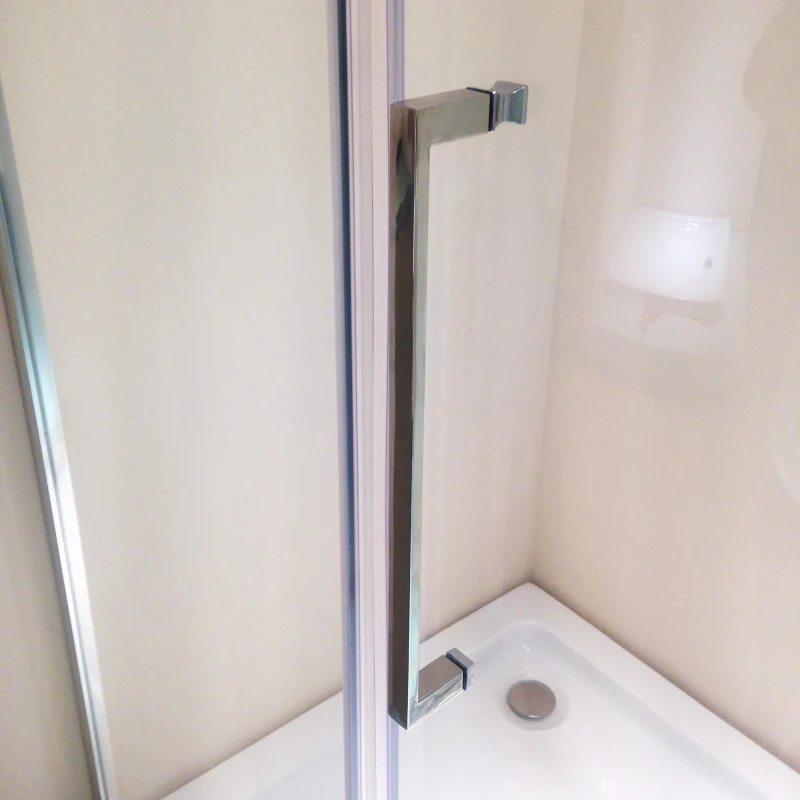 Kleankin 35.5"x35.5"x74.75" Aluminum Sliding Glass Room Elegant Conered Shower Enlosure