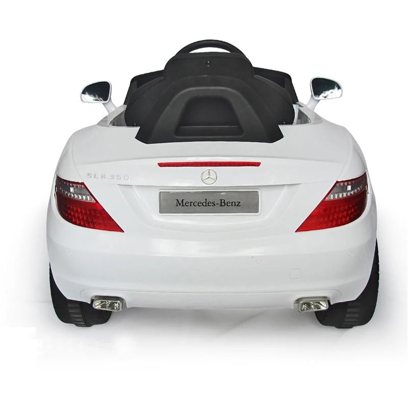 Mercedes-Benz SLK Kids 6v Electric Battery Powered Ride On Toy Car w/ Parent Remote Control - White