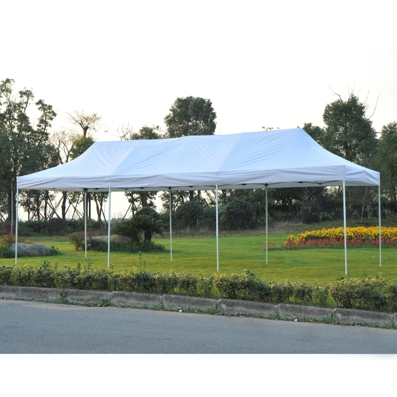 Outsunny 29' x 10' Pop Up Canopy Party Wedding Event Tent with Carrying Case - White