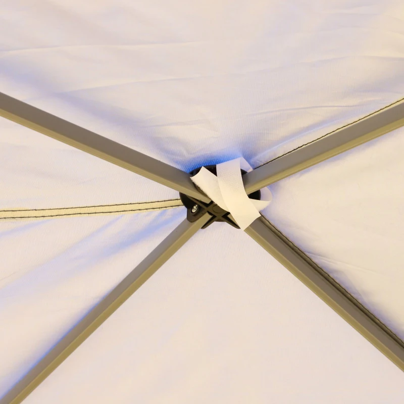 Open Box Outsunny Canopy Tent 10x20 Easy Pop Up Canopy Party Tent with 2-Tier Roof - Blue