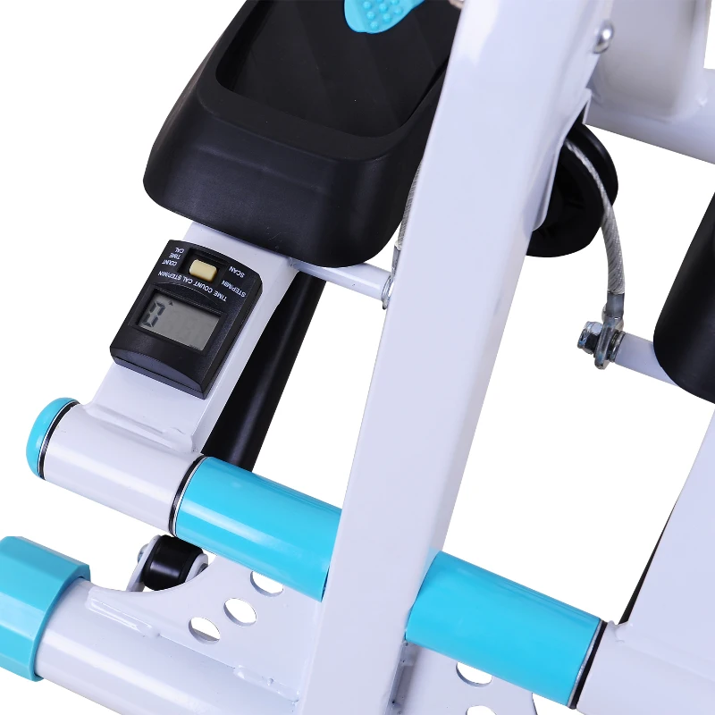 Soozier Adjustable Twist Gym Stepper  w/ Handle Bar and LCD Monitor