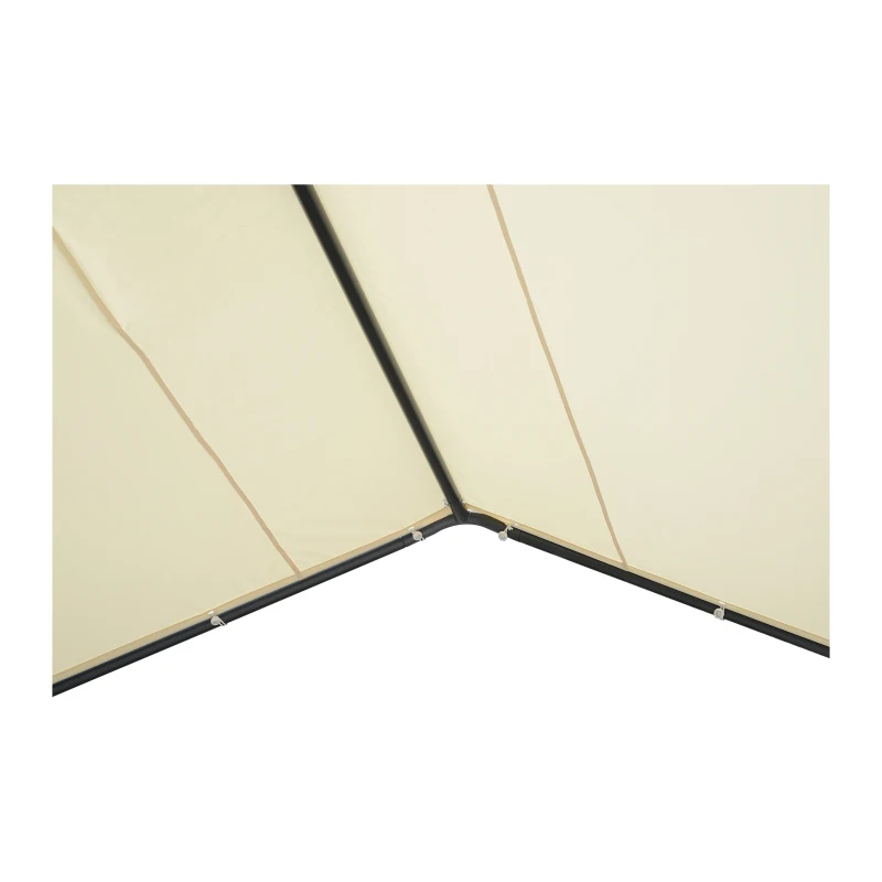 Outsunny 11.5' x 11.5' Carport Canopy Tent with Metal Frame and Cloth Cover