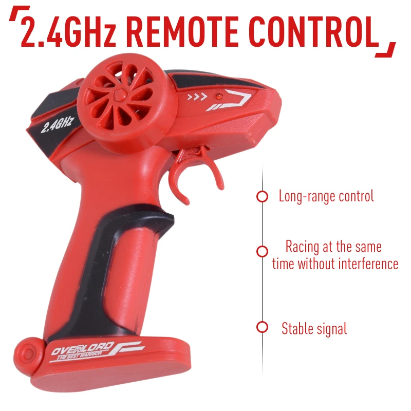 Aosom 1:12 Scale 2.4Ghz 4WD RC Rock Crawler Off-Road Electric Monster Truck - Green