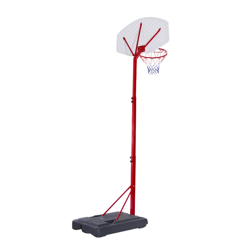 Aosom 10' Height Adjustable Portable Basketball Hoop System with 35" Heavy Duty Backboard