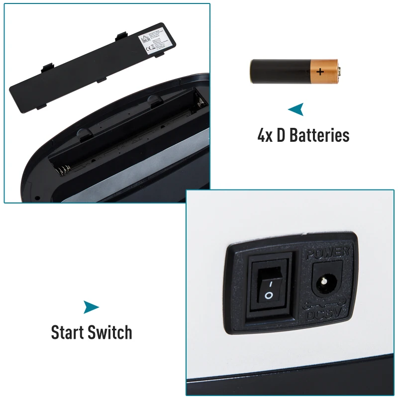 HomCom 48L / 12.5 Gallon Stainless Steel Automatic Motion Sensor Trash Can