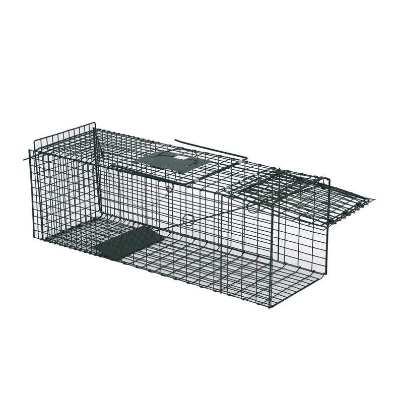 Pawhut 37" Humane Cage Live Small Animal Trap - Green